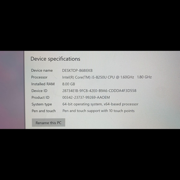 Windows surface pro 6 - Picture 3 of 5